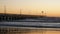 Forte dei Marmi: Pier in rough seas at sunset  , no people