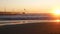 Forte dei Marmi: pier in rough seas at sunset  , no people