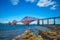 Forth Bridge across Firth of Forth in edinburgh