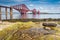 Forth Bridge at low tide