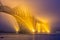 Forth Bridge over Firth of Forth near Queensferry in Scotland