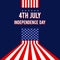 Forth of July, United States of America independence day poster