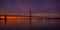 Forth Road Bridge At Sunset