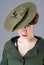 Forties vintage vogue style high fashion woman