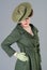 Forties vintage vogue style high fashion woman