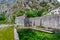 Fortification Bastion Riva near river Shkurda, Old Town, Kotor,