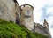 Fortification of medieval Gruyeres castle, Gruyeres, Switzerland, Europe