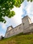 Fortification of medieval stronghold Kasperk Castle near Kasperske Hory in Southern Bohemia, Sumava Mountains, Czech