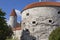 Fortification towers, tower Fat Margarita in the foreground, Tallinn, Estonia