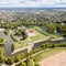 Fortifications of Kuressaare episcopal castle star fort, bastion fortress built by Teutonic Order, Saaremaa island, western