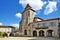 Fortified church in Royal square of Labastide d Armagnac