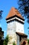 Fortified medieval saxon evangelic church in Agnita- Agnetheln, Transylvania, Romania.