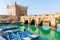 Fortress, bridge and little harbor of Essaouira, Morocc