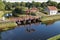 Fortress bridge of Vesting Bourtange in the Netherlands