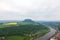 Fortress Konigstein. View to Elbe river from Konigstein fortress at Germany