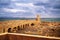 Fortress Koules Rocca al Mare, upper courtyard, gate, tower and fortifications, Heraklion, Crete