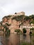 The fortress of Miravet, the valley of the river Ebro.