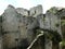 Fortress Philippe Auguste in ruins in the medieval village of Yevre chatel