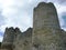 Fortress Philippe Auguste in ruins in the medieval village of Yevre chatel