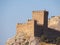 Fortress at sudak black sea cost panorama