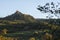 The Fortress of Tentennano above the orchard in a small hamlet in Castiglione dâ€™Orcia