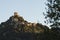 The Fortress of Tentennano above the orchard in a small hamlet in Castiglione dâ€™Orcia