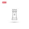 Fortress tower icon vector design isolated 4