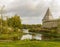 A fortress in the village of Staraya Ladoga on a cape where the Ladozhka River flows into the Volkhov River