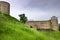 Fortress wall in Shusha city, Artsakh. Nagorn Kararbakh Republic