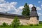 Fortress wall and tower of Pskov-Pechersky Monastery