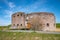 Fortress `Westbatterij` near the historic castle of Muiden, Holland.