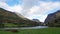 Fortun valley and river in autumn in Norway