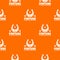 Fortune pattern vector orange