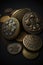 Fortune\\\'s Charms: Close-Up of Traditional Chinese Lucky Coins