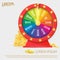 Fortune spinning wheel. Gambling concept, win jackpot in casino