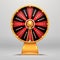 Fortune wheel. Lucky number wheeling motion people Turn 3d arrow luck objects vector sign illustration. Casino game of