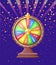 Fortune Wheel with Sums of Money Bonuses Vector