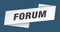 forum banner template. forum ribbon label.