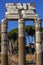 Forum of Caesar Foro di Cesare, part of Forum Romanum, view of the ruins of Temple of Venus Genetrix, Rome, Italy