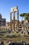 Forum of Caesar Foro di Cesare, part of Forum Romanum, view of the ruins of Temple of Venus Genetrix, Rome, Italy