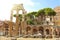 Forum of Caesar and the Temple of Venus Genetrix in Rome, Italy. Architecture and landmark of Antique Rome