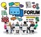 Forum Chat Message Discuss Talk Topic Concept