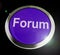 Forum concept icon means platform on the internet or meeting place - 3d illustration