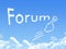 Forum message cloud shape