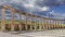 Forum (Oval Plaza) in Gerasa (Jerash), Jordan. Against the clouds