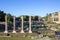 Forum Romanum, view of the ruins of several important ancient  buildings, Temple of Peace also known as the Forum of Vespasian,