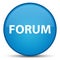 Forum special cyan blue round button