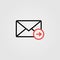 Forward email icon. Send email symbol. Vector illustration