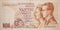 Forward old Belgian banknote