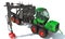 Forwarder Forestry Vehicle heavy machinery 3D rendering on white background